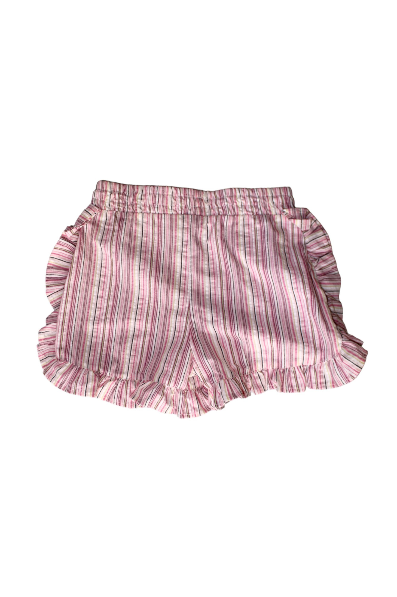 Short babado listra rosa - Costas